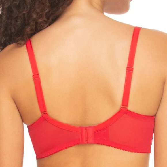 NWT 36DD Felina Paramour Heather Pink Lace Unlined Full Coverage Underwire Bra - Picture 4 of 11